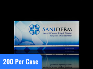 Saniderm 10 in x 14 in Tattoo Aftercare Bandage Personal Pack product image.