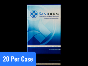 Saniderm bandage package product image.