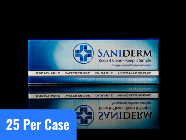 Saniderm 8 in by 8 yds professional tattoo aftercare bandage roll product image.