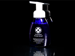 Saniderm foam soap bottle product image.